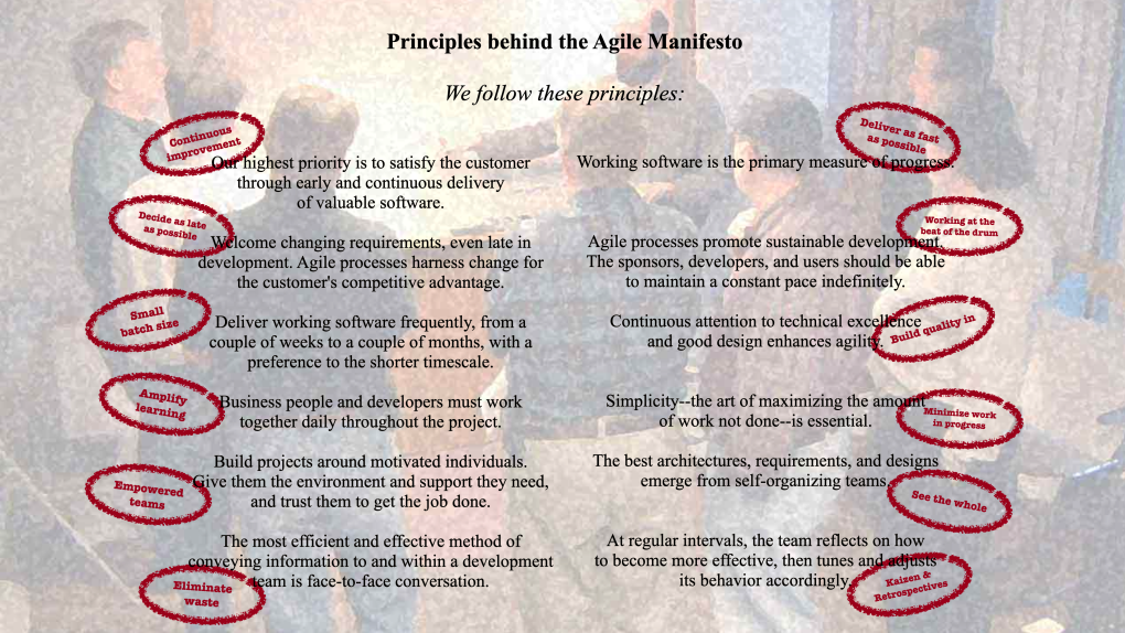 Agile principles are lean